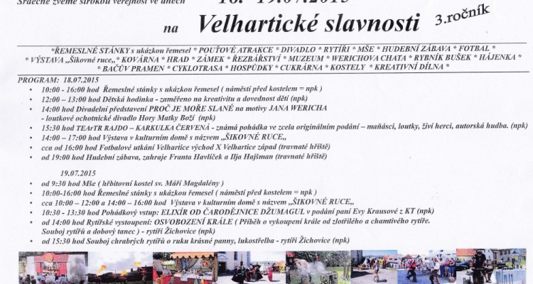 VELHARTICKÉ SLAVNOSTI