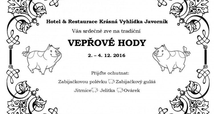 Vepřové hody v restauraci Na Vyhlídce