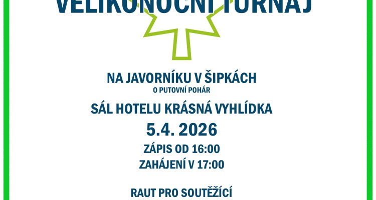 Velikonční turnaj v šipkách