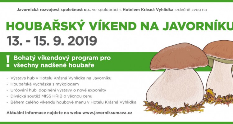 Houbařský víkend na Javorníku 2019