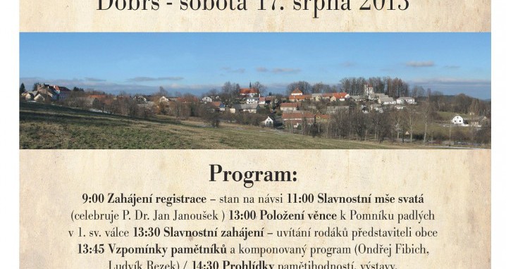Setkání rodáků v Dobrši