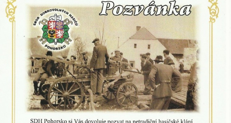 Oslavy 60 výročí založení sboru dobrovolných hasičů v Pohorsku