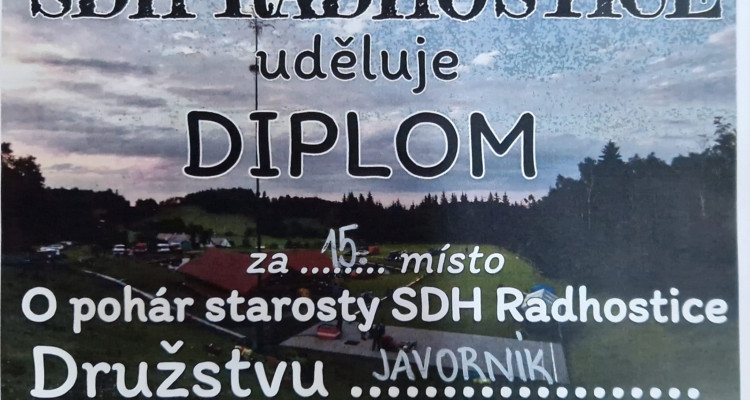 Javorničtí hasiči si vyzkoušeli první noční soutěž v Radhosticích