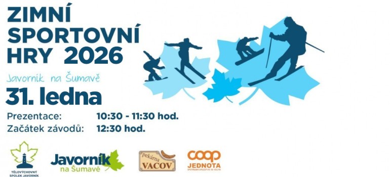 Registrace na zimní sportovní hry zahájena