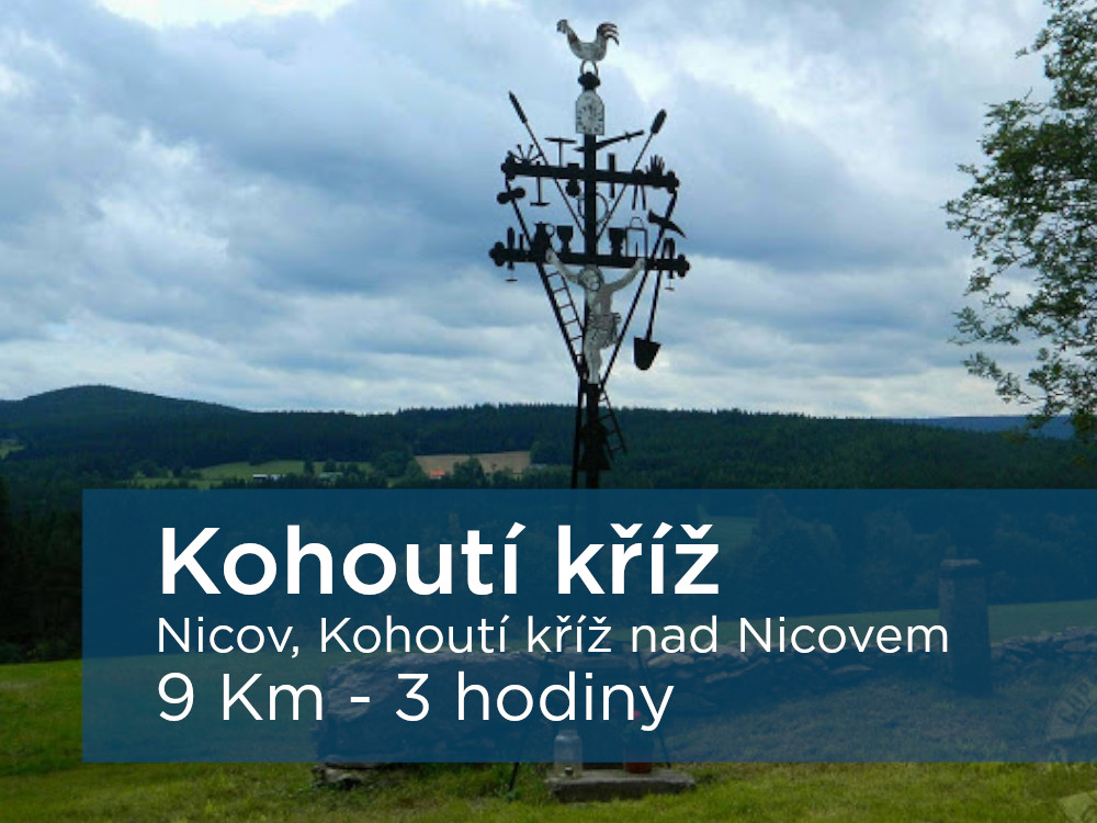 Pěší výlet - kohoutí kříž v Nicově